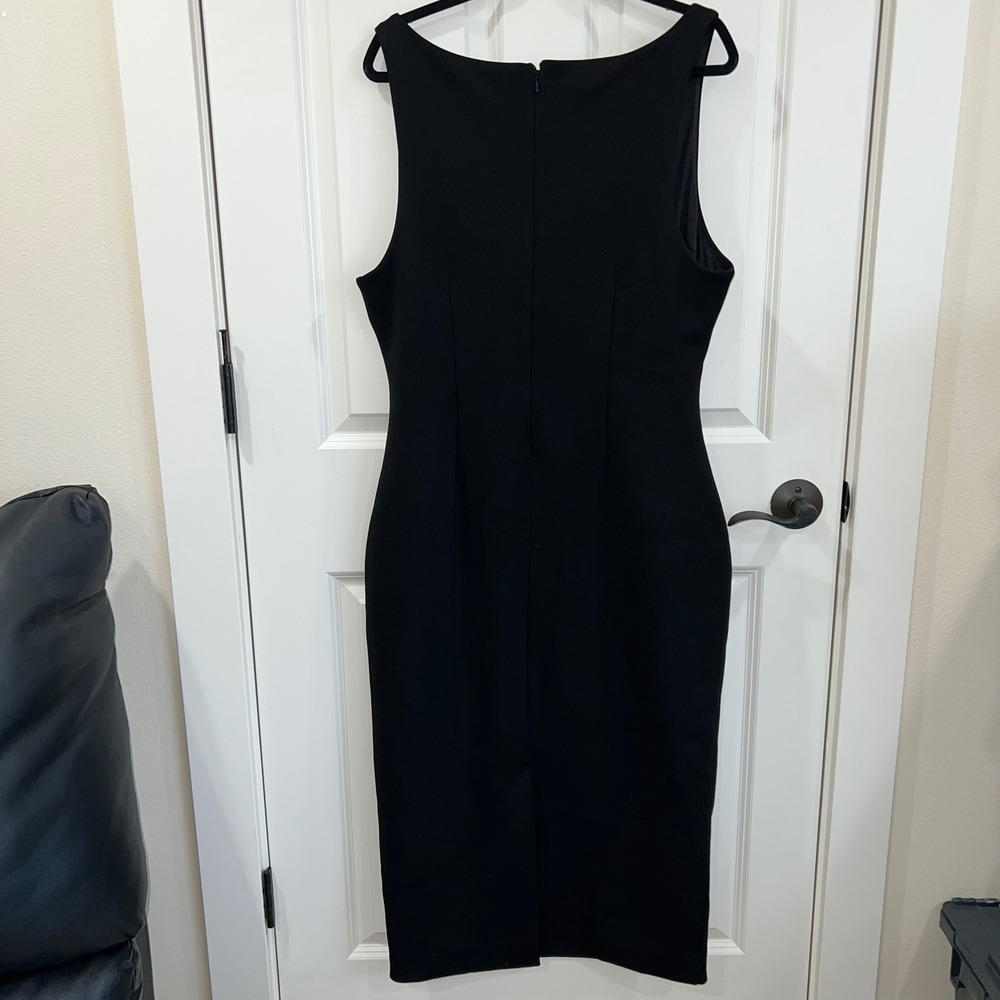 Babaton Sleeveless Black Bodycon Maxi Dress Size XL - Picture 3 of 9